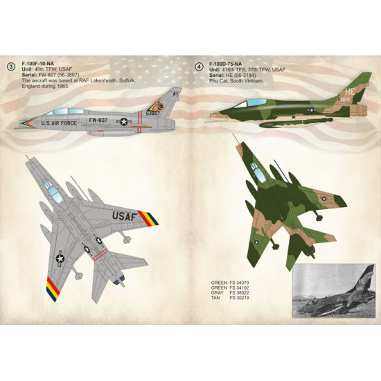 F-100 Super Sabre 72-241 Scale 1/72