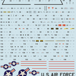 F-100 Super Sabre. Technical stencils 72-428 Scale 1/72