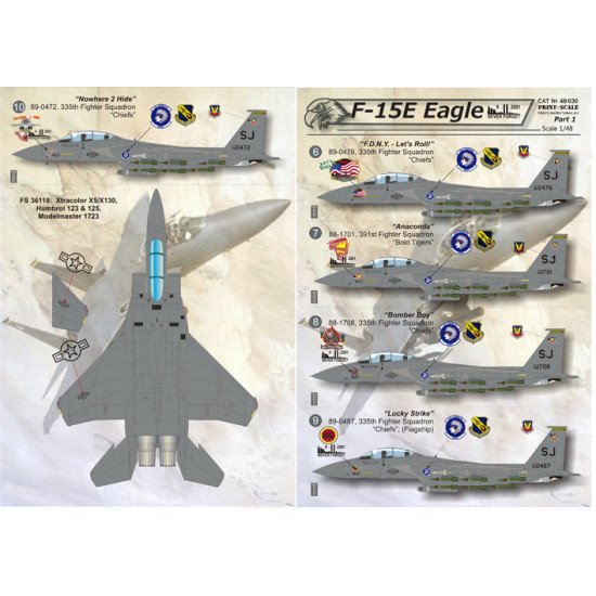 F-15E EAGLES 48-030 Scale 1/48