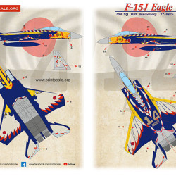 F-15J Eagle 204 Sq. 10th Anniversary 72-468 Scale 1/72