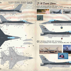 F-16 Desert Storm 72-377 Scale 1/72