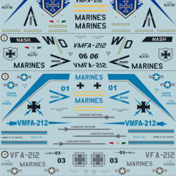 F-18 Hornet Lancers Part-3 72-053 Scale 1/72