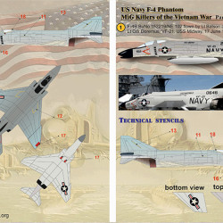 F-4 Phantom MIG Killers Vietnam War Part-1 48-147 Scale 1/48