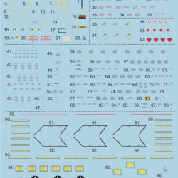 F-4 Phantom Technical stencils 72-031 Scale 1/72