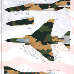 F-4 Phantom Technical stencils 72-031 Scale 1/72