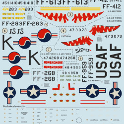 F-51 Mustang Korean War 72-261 Scale 1/72