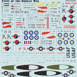 F-51 Mustang. Units of the Korean War 144-022 Scale 1/144
