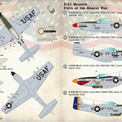 F-51 Mustang. Units of the Korean War 144-022 Scale 1/144