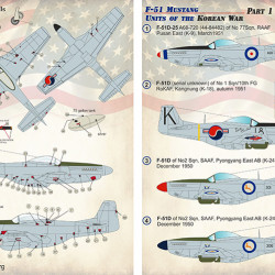 F-51 Mustang. Units of the Korean War Part 1 48-170 Scale 1/48