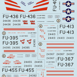 F-86 Sabre Fighter Bomber Groups of the Korean War 72-495 Scale 1/72