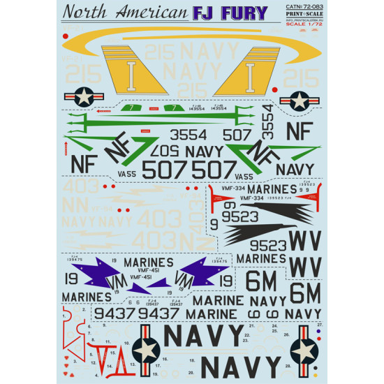 FJ Fury 72-083 Scale 1/72