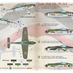 FW-190 D-9 Part 2 72-430 Scale 1/72