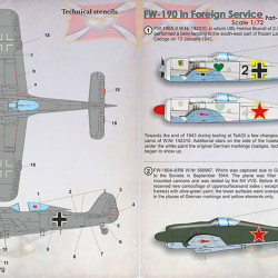 FW-190 in Foreign Service Part-1 72-393 Scale 1/72