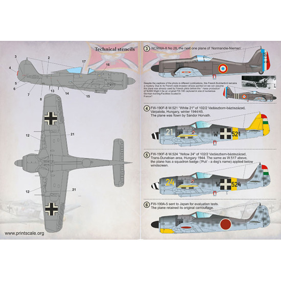 FW-190 in Foreign Service Part-1 72-393 Scale 1/72