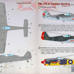 FW-190 in Foreign Service Part2 72-396 Scale 1/72