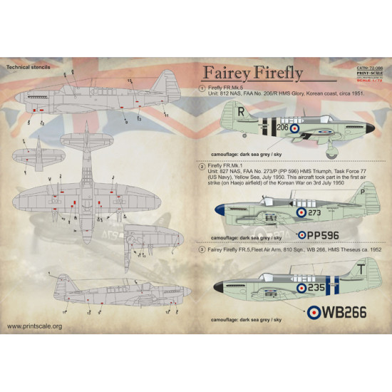 Fairey Firefly 72-086 Scale 1-72