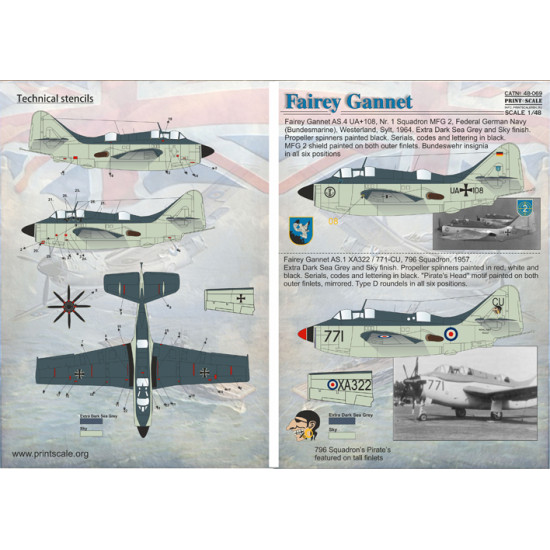 Fairey Gannet 48-069 Scale 1/48