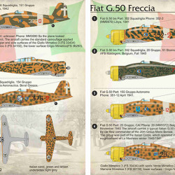 Fiat G.50 Freccia Part-1 48-145 Scale 1/48