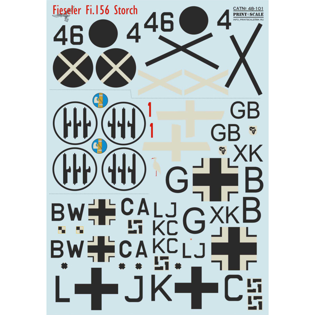 Buy Fieseler Fi.156 Storch / 48101 Model Kit online at www.printscale