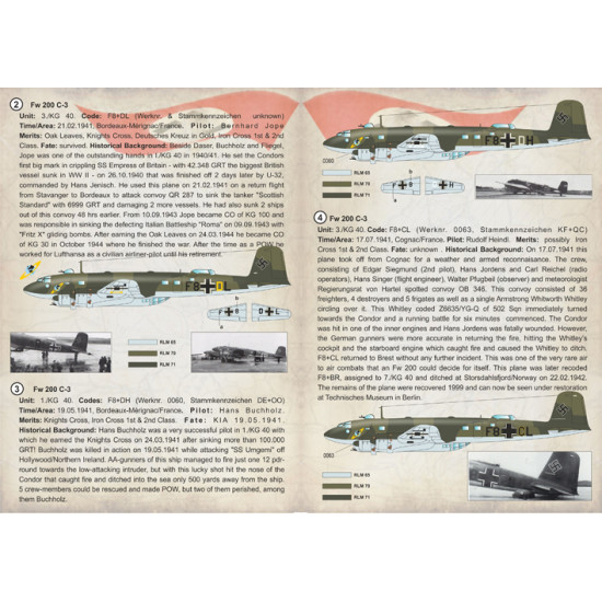 Focke-Wulf Fw 200 Condor, Part 3 72-240 Scale 1/72