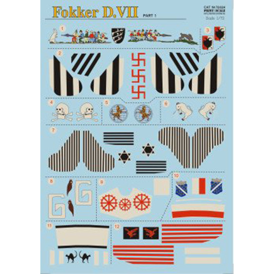 Fokker D VII Part 1 72-024 Scale 1/72