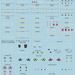 German Panzer division marking 72-015 Scale 1/72