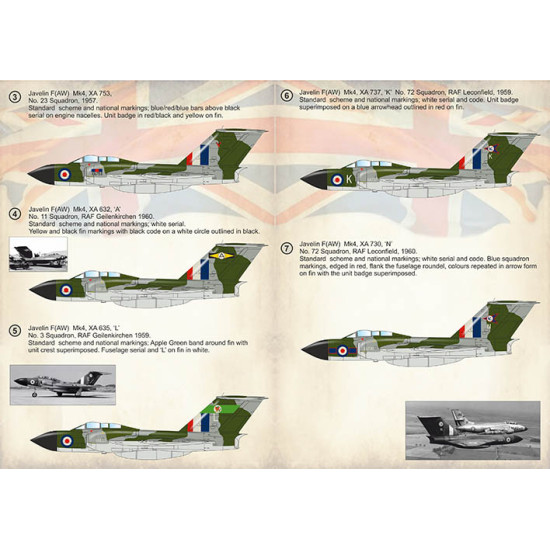 Gloster Javelin Mk-4 Part 3 72-374 Scale 1/72