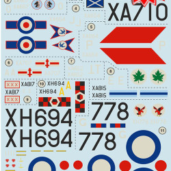 Gloster Javelin Mk-5 Mk-6 Mk-7 Part 4 72-375 Scale 1/72