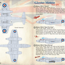 Gloster Meteor 72-233 Scale 1/72