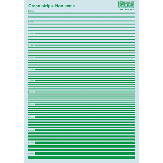 Green strips 038-camo Non Scale