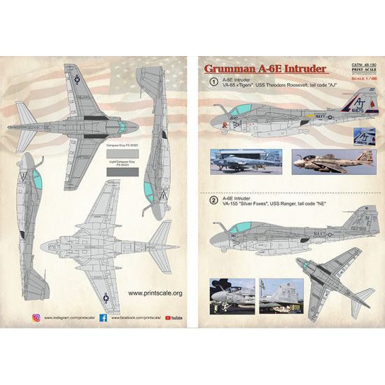 Grumman A-6E Intruder 48-190 Scale 1/48
