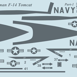 Grumman F-14 Tomcat Part 1 48-163 Scale 1/48