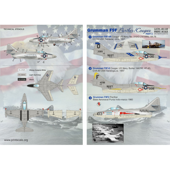 Grumman F9F Panther part-2 48-109 Scale 1/48