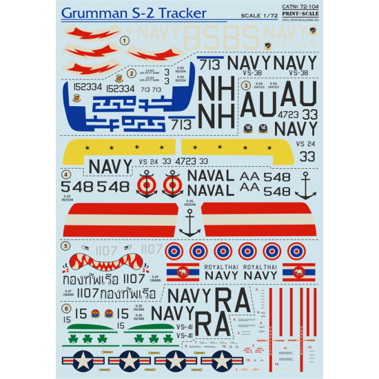 Grumman S-2 Tracker 72-104 Scale 1/72