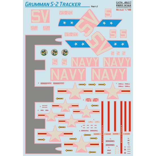 Grumman S-2 Tracker Part 2 48-217 Scale 1/48