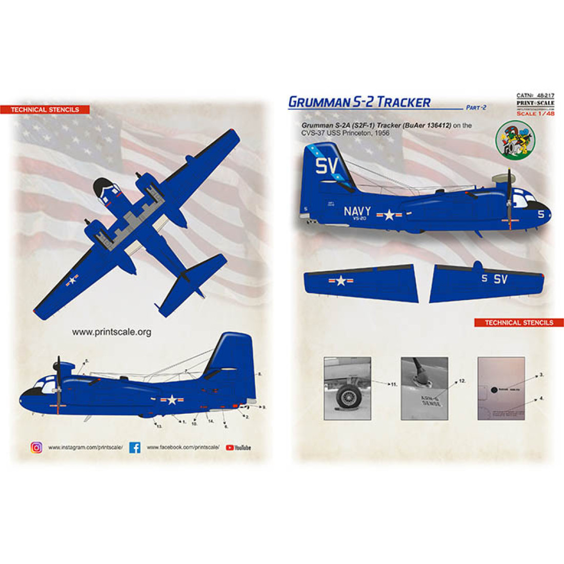 Grumman S-2 Tracker Part 2 / 48-217 / and 1. Grumman S-2A (S2F-1 ...