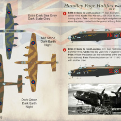 Handley Page Halifax Part 2 72-199 Scale 1/72