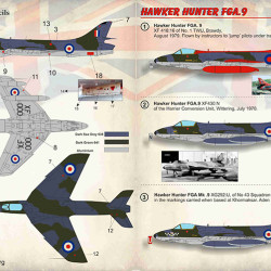 Hawker Hunter FGA.9 72-336 Scale 1/72