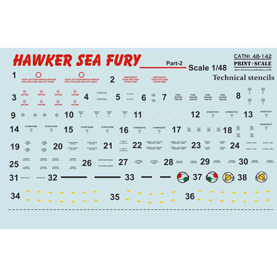 Hawker Sea Fury Part-2 48-142 Scale 1/48