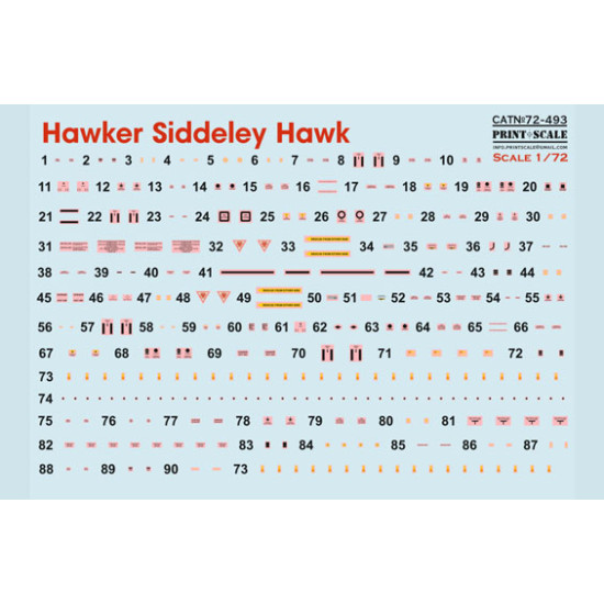 Hawker Siddeley Hawk 72-493 Scale 1/72