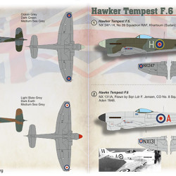 Hawker Tempest F.6 72-417 Scale 1/72