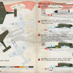 He.162 Salamander 72-247 Scale 1/72