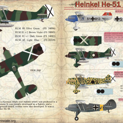 Heinkel HE-51 72-012 Scale 1/72