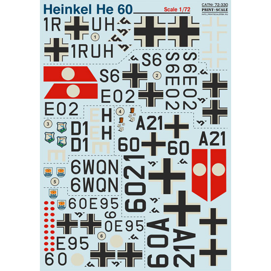 Heinkel He 60 Part-1 72-330 Scale 1/72