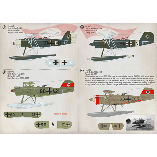 Heinkel He 60 Part-1 72-330 Scale 1/72