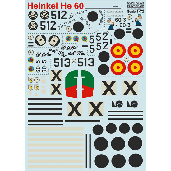 Heinkel He 60 Part-2 72-331 Scale 1/72