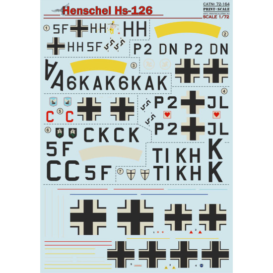 Henschel Hs 126 72-164 Scale 1/72