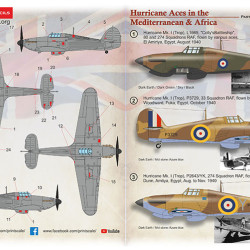 Hurricane Aces in the Mediterranean & Africa. Part 1 72-458 Scale 1/72