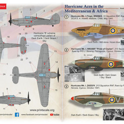 Hurricane Aces in the Mediterranean & Africa. Part 2 72-472 Scale 1/72