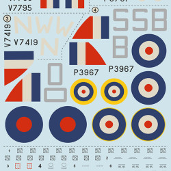 Hurricane Aces of the MTO and Africa Part 3 48-227 Scale 1/48